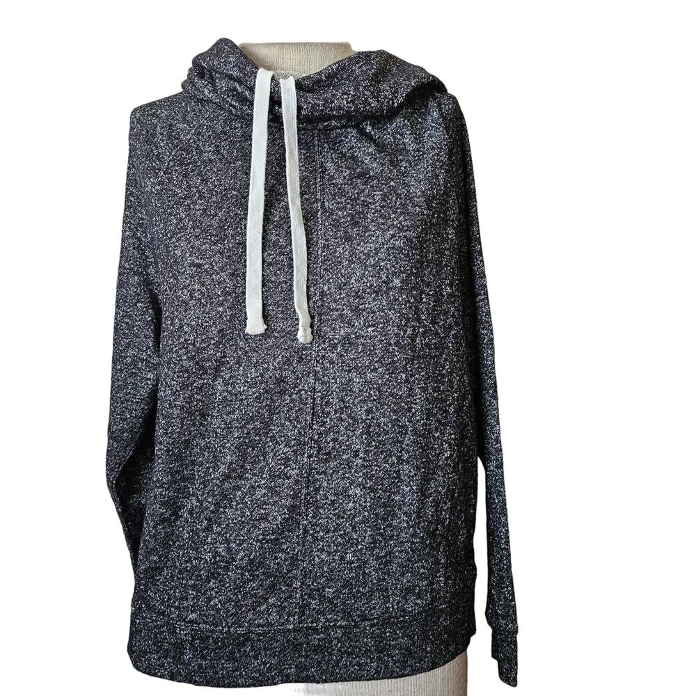 Dark Grey Textured Hoodie Size Small